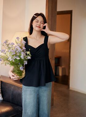 DM100大码女装夏微胖mm【针织吊带背心】基础白带打底外穿肌理