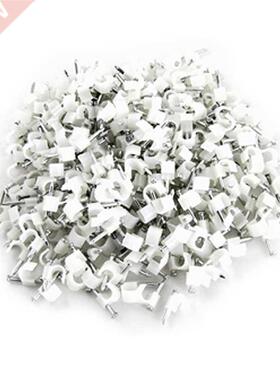 400Pcs 4mm Wall Insert Electric Wire Cable Nail Clips