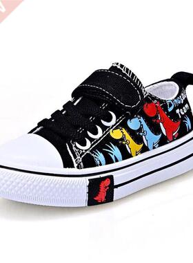 Children cartoon canvas shoes boys and girls casual low-