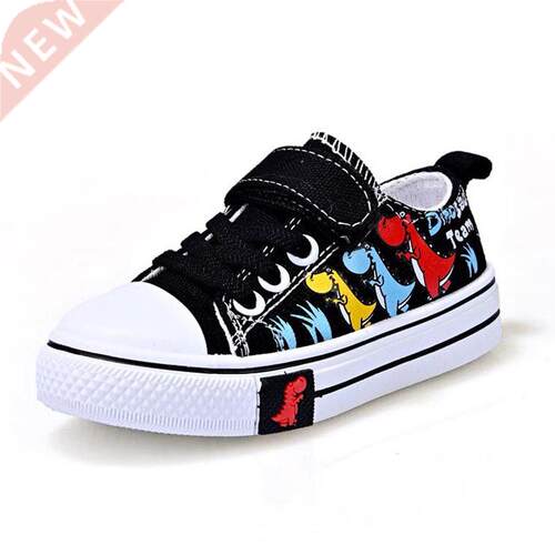 Children cartoon canvas shoes boys and girls casual low-