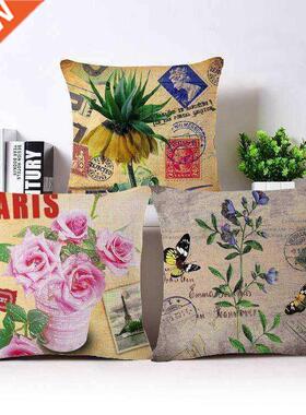 Flower Vintage Home Decorative Cushion Covers For Sofa Cotto
