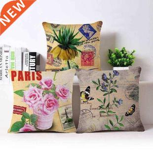 Flower Vintage Home Decorative Cushion Covers For Sofa Cotto