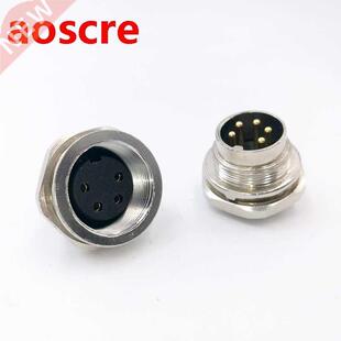 Sensor Connector M16 Flange Socket MaleFemale panel back mo