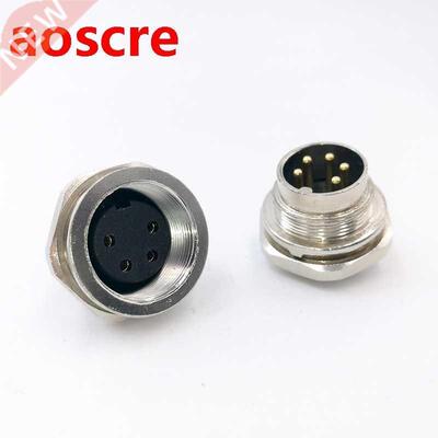 Sensor Connector M16 Flange Socket MaleFemale panel back mo