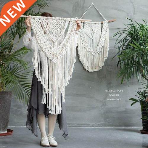 Modern Nordic Style Thread Tapestry White Log Tapestry Home