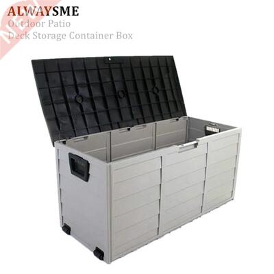 ALWAYE 112X48X54CM Deck Box Indoor/Outdoor Storage Container