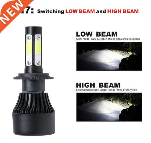 2PCS universal 6500k Cars headlighe 8000LM 9005 HB3 9006 HB4