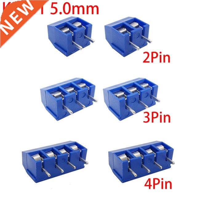 50Pcs KF301 2P 3P 4P Screw 5.0mm Splcng Type Straght Pn