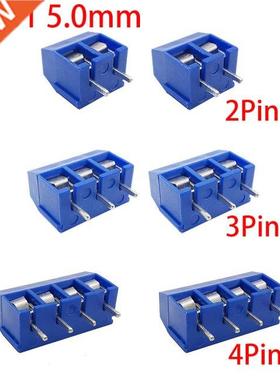 50Pcs KF301 2P 3P 4P Screw 5.0mm Splcng Type Straght Pn