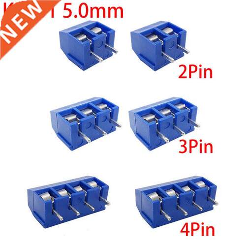 50Pcs KF301 2P 3P 4P Screw 5.0mm Splcng Type Straght Pn