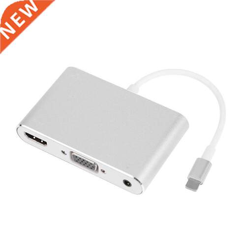 HDMI VGA Audio Adapter L Port Video Audio Converter with USB