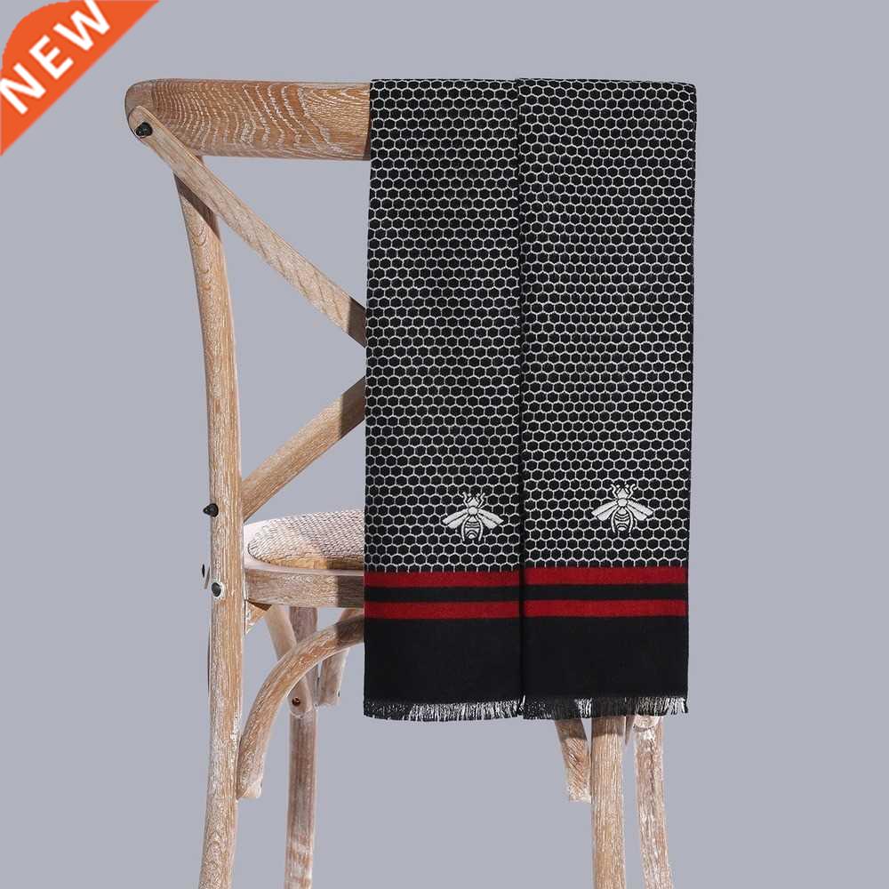 Hgh Qualty Cashmere Busness Scarf Men Luxury Brand Desgn