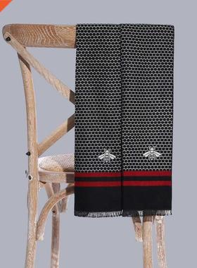 Hgh Qualty Cashmere Busness Scarf Men Luxury Brand Desgn