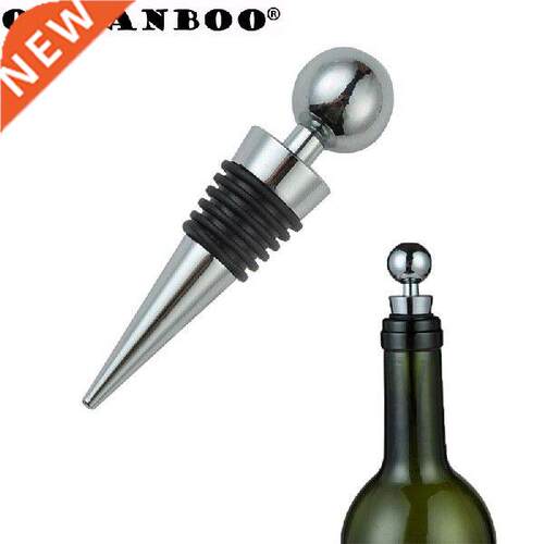ORGANBOO 1PC zinc alloy+silicone round six wire wine plugs