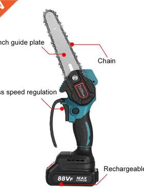 KiWarm 6 Inch 3000W 88V Mini Pruning Saw Electric Chainsaws