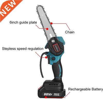 KiWarm 6 Inch 3000W 88V Mini Pruning Saw Electric Chainsaws