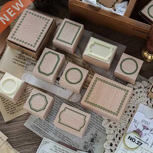 Yoofun 8 Designs INS style Vintage frame series stamp DIY w