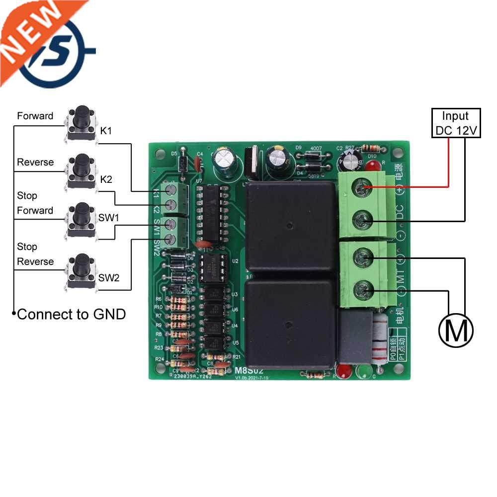DC Motor Driver Module 80A 12V 500W Forward Reverse Controll