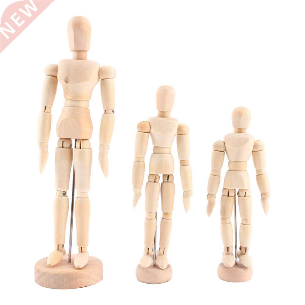 4.5 5.5 8 inch NEW Artist Movable Limbs Male Wooden Toy F