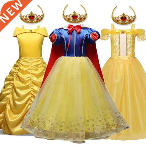 Dress Girls Cosplay Costume Children the Beast Party Vestid