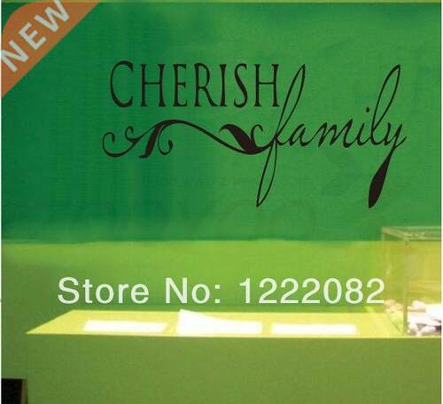 cherish family quote wall decal zooyoo8027 decorative adesiv