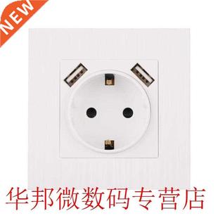 Electrical Wall Socket Double USB Port 220-250V 16A Socket P