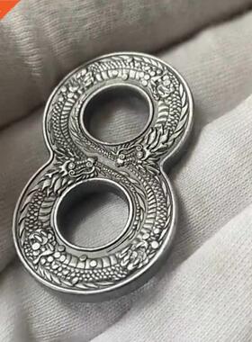 Non Magnetic Australia Dragon Silver 1 Dollar Challenge Coin