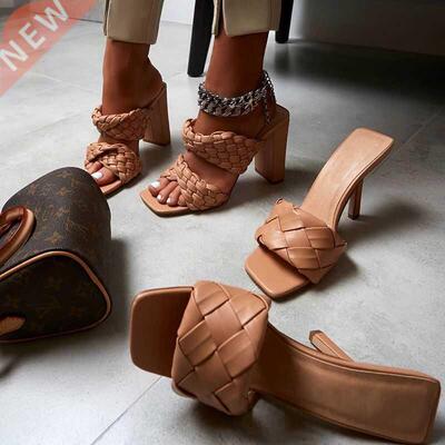 2020summer heels shoes women high heel sandals女高跟凉鞋大码