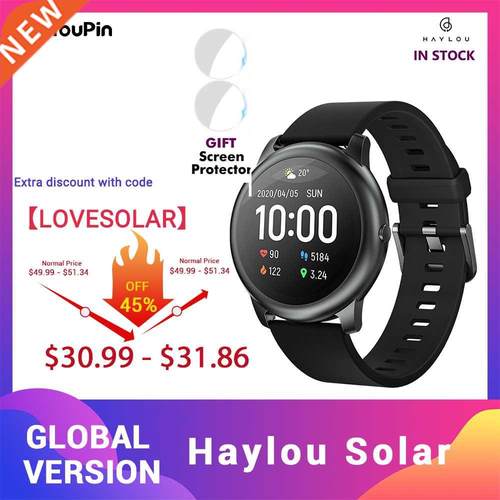 youpin Hylou Solr LS05 Smrt Wtch Sport Metl Round Cse