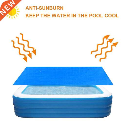 Swimming Pool Mat Rectangular Foldable Dustproof Polyester