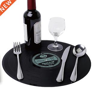 1pc Vinyl Record Table Mats Table Large Silicone Placemats