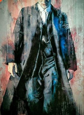 *British high score crime drama Peaky Blinders poster hight