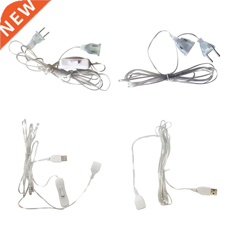 3m Plug Extender Wire Extension Cable EU/US/USB Plug for LED