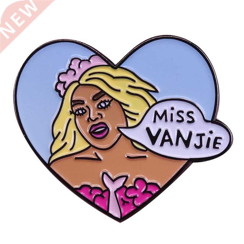 Miss Vanjie pin RuPaul's Drag Race brooch drag queen badge