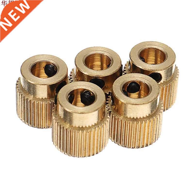 rand 5pcs 40 Teeth 5mm rass Extrusion Wheel Gear With M3