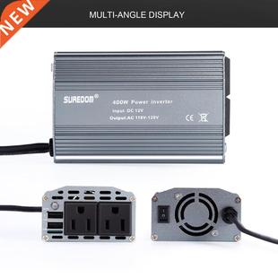 400W Car Power Inverter with 2 Outlets 2 USB Charging Port