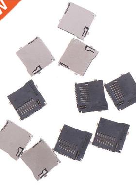 10pcs/pack Push-Push Type TransFlash TF Micro SD Card Socket