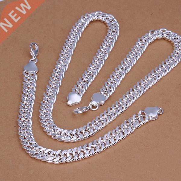 Hot Fashion Jewelry Set N925 - Jewelry 10mm Men's Necklace a