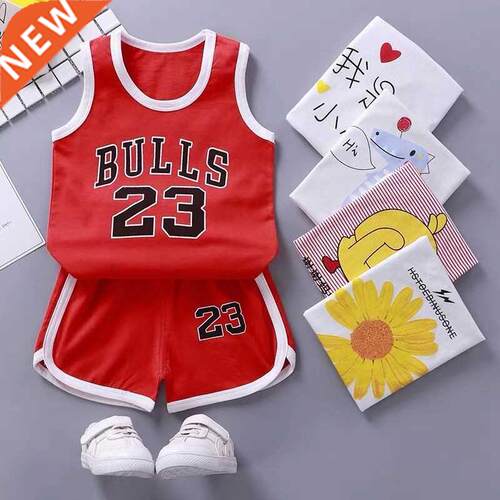 2pcs/set New Summer Baby Boys Girls Clothes Suit Children Sl