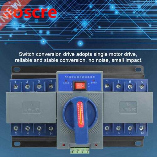 Automatic Transfer Switch Mini 6A 4P Dual Power Automatic T