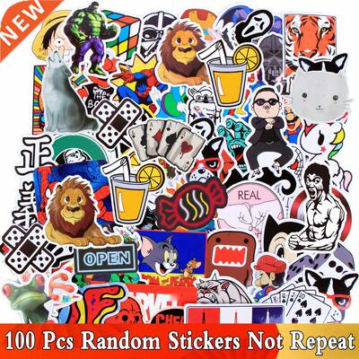 100 PCS Mx Style Colorful Cute Stckers for Home Decor Dec