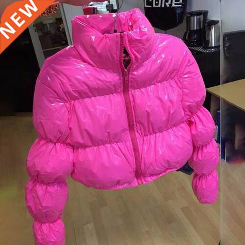 2022 Winter Padded Clothes Women Short Coat Candy Colors Puf