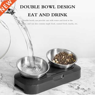 Bol de support pour animaux de compagnie d'acier inoxydable