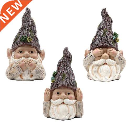 Miniature Resin Elf Figurine Mini No Look No Listening No Sa