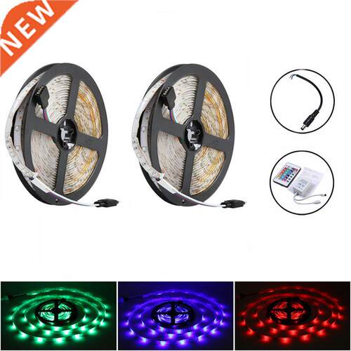 10M 600Leds 528 Smd Rgb 2X 5M Led Light Strip + 44 Key Ir