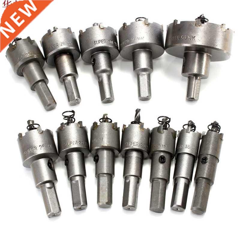 12pcs Hard Alloy 15mm-50mm Hole Saw Cutter Kit Drill Bit Set