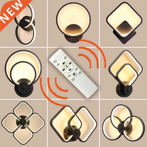 Hot sale led wall lamp indoor black and white tri-color wall
