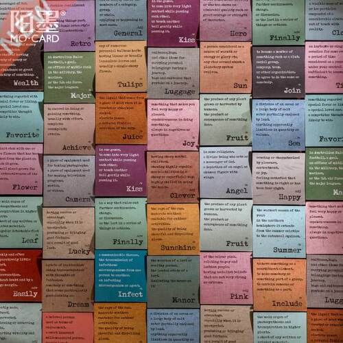 100Pcs Vintage Phrase Quote Stickers Junk Journal Ephemera N