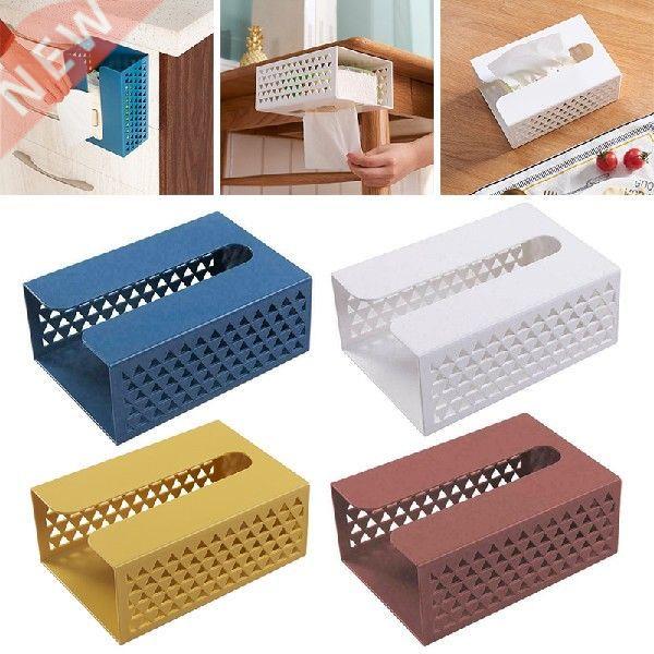 1 Pc Self Adhesive Wall Mounted Tissue Box Table Napkin
