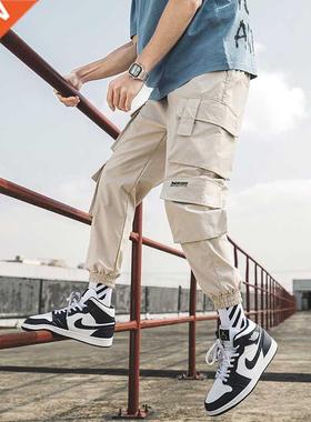 Sreetwear Mens Hip Hop Jogging Pants Casual Men Trousers Big